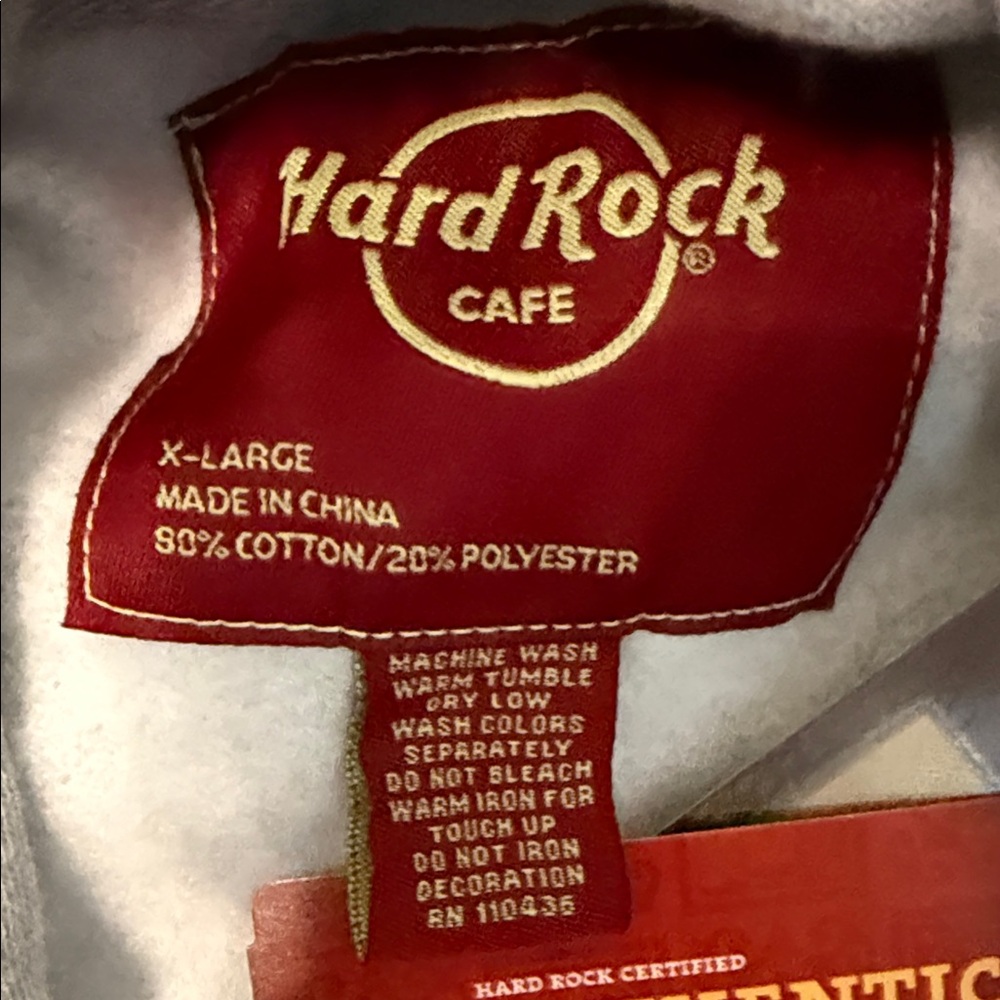 Hard Rock Cafe Anchorage Classic Logo Heather Pullover - Picture 4 of 4